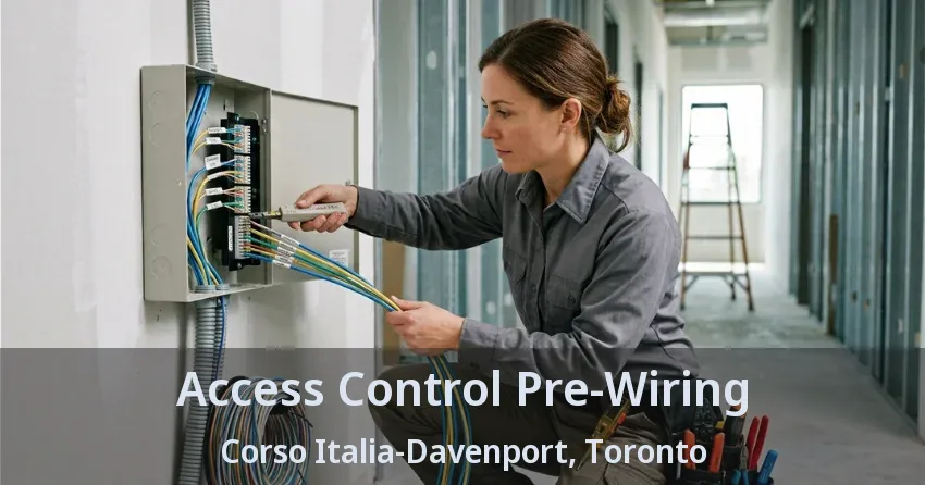 Access Control Pre-Wiring Corso Italia-Davenport, Toronto - ON