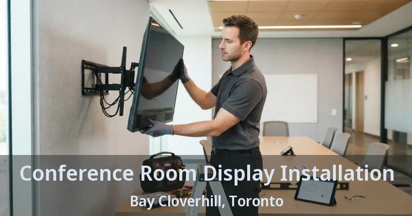 Conference Room Display Installation Bay Cloverhill, Toronto - ON