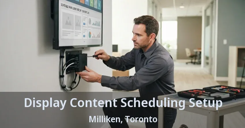 Display Content Scheduling Setup Milliken, Toronto - ON
