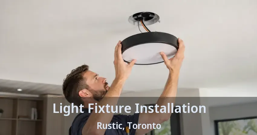 Light Fixture Installation Rustic, Toronto - ON