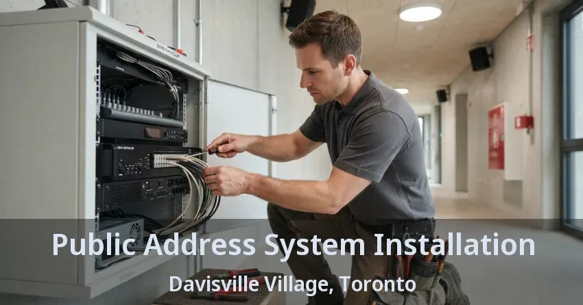 Public Address System Installation Davisville Village, Toronto - ON