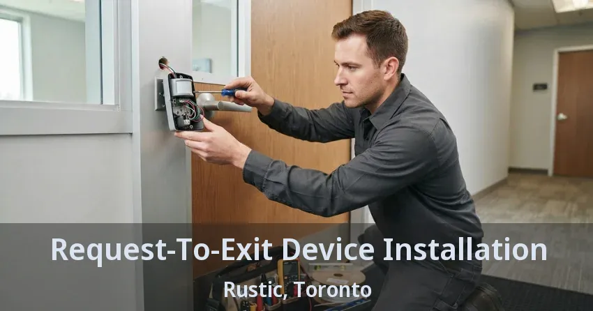 Request-To-Exit Device Installation Rustic, Toronto - ON